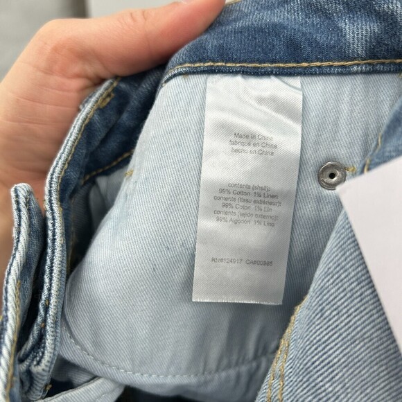 NWT WEWOREWHAT The Danielle High Rise Vintage Straight Distressed Denim Size 28 - Picture 9 of 9